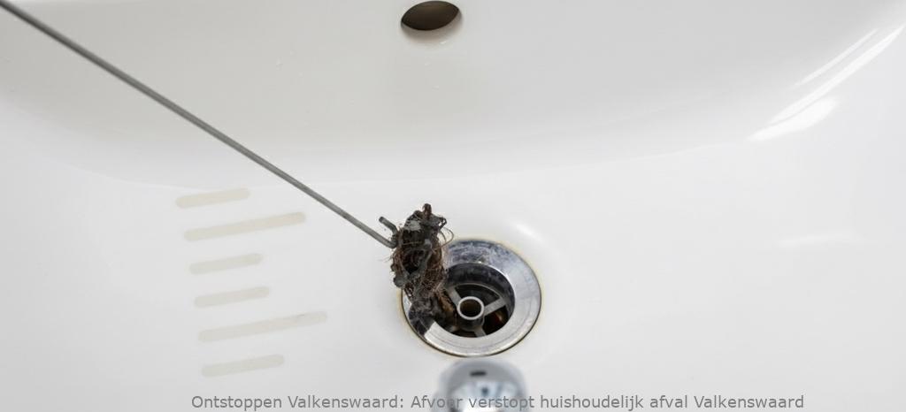 Afvoer verstopt huishoudelijk afval Valkenswaard